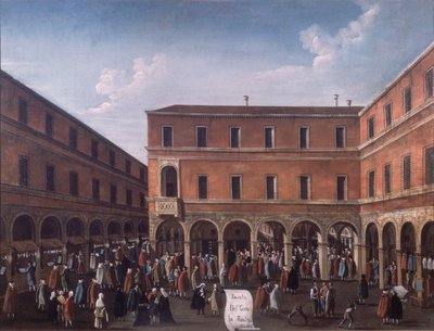 Der Bancho del Giro im Rialto, Venedig von Gabriele Bella